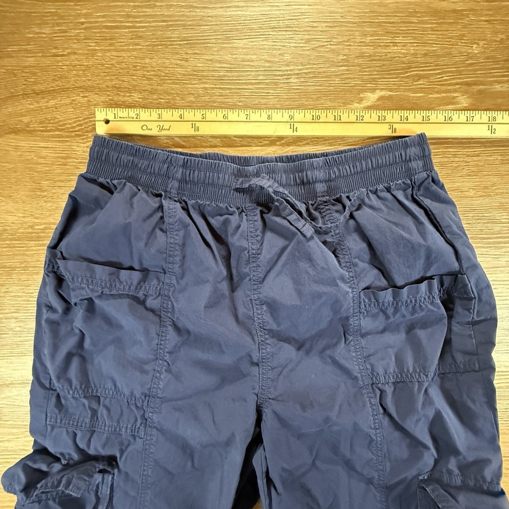 Aerie Pants Women's M Blue Cargo Parachute Wide Leg Lightweight Casual Y2K Style - Picture 5 of 9